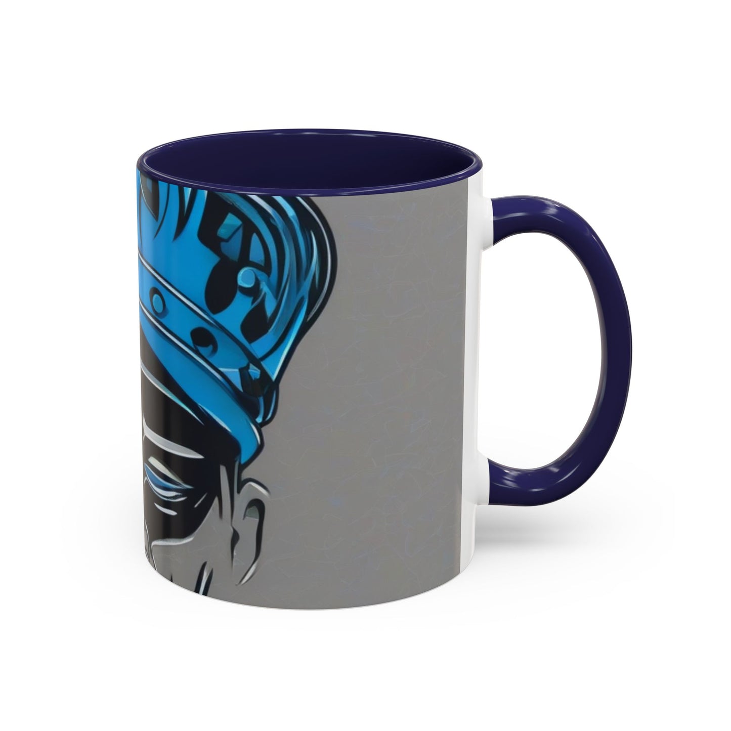 boostlete-am-crew-icon-crown-grainy-monoline-0022 — Accent Mug 11oz/15oz