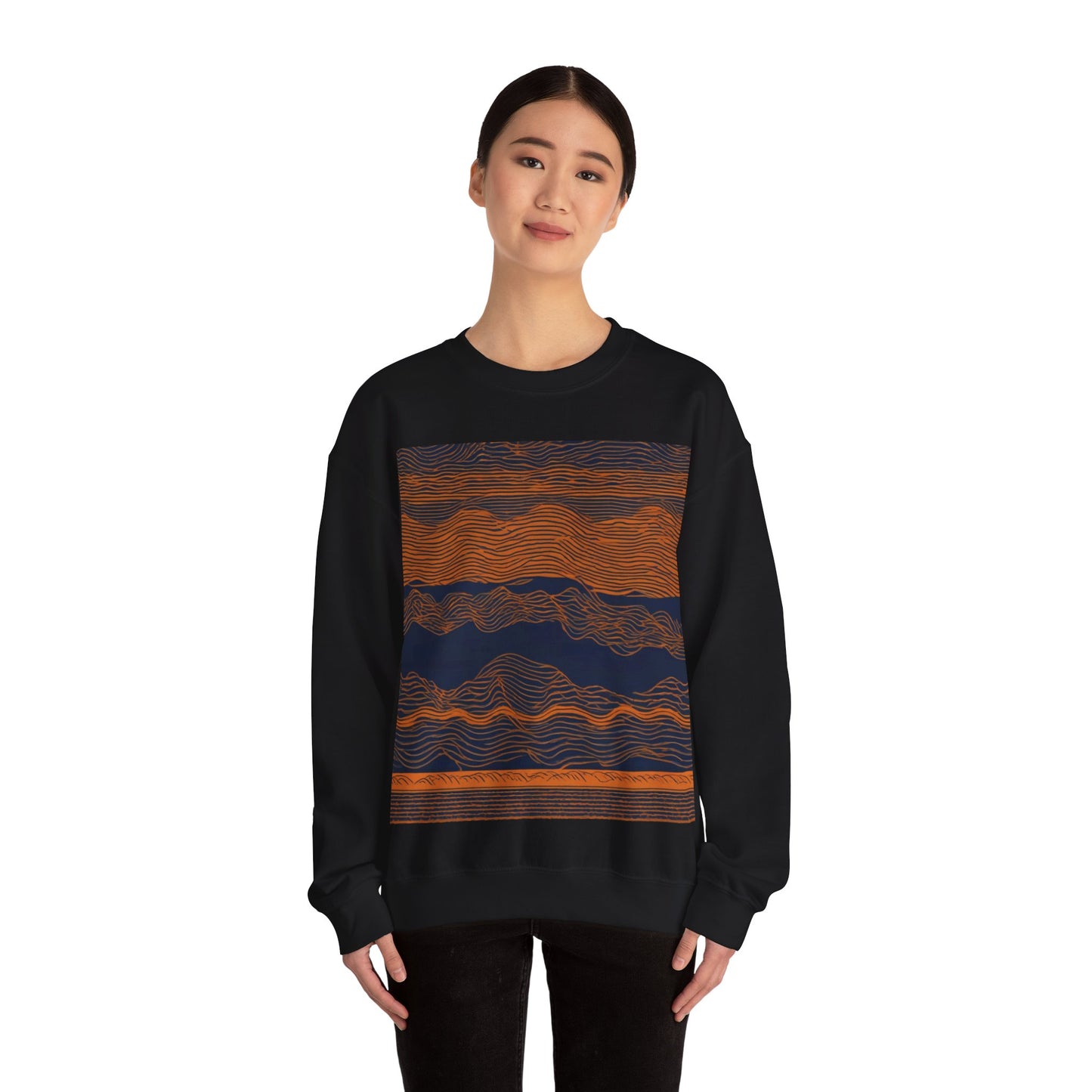 boostlete-field-day-pattern-audio-athletic-0107 — Unisex Heavy Blend Crewneck Sweatshirt (Gildan)