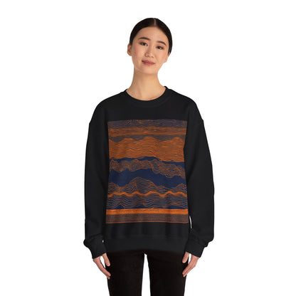 boostlete-field-day-pattern-audio-athletic-0107 — Unisex Heavy Blend Crewneck Sweatshirt (Gildan)