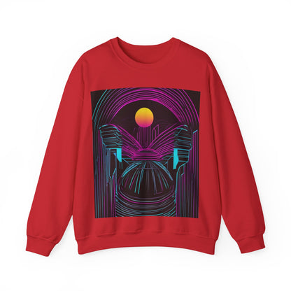 boostlete-rise-grind-icon-sunrise-motion-paper-0962 — Unisex Heavy Blend Crewneck (G18000)