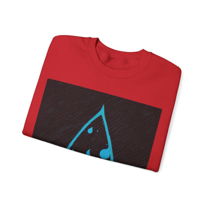 boostlete-iron-intent-icon-water-grainy-vector-0762 — Unisex Heavy Blend Crewneck (G18000)