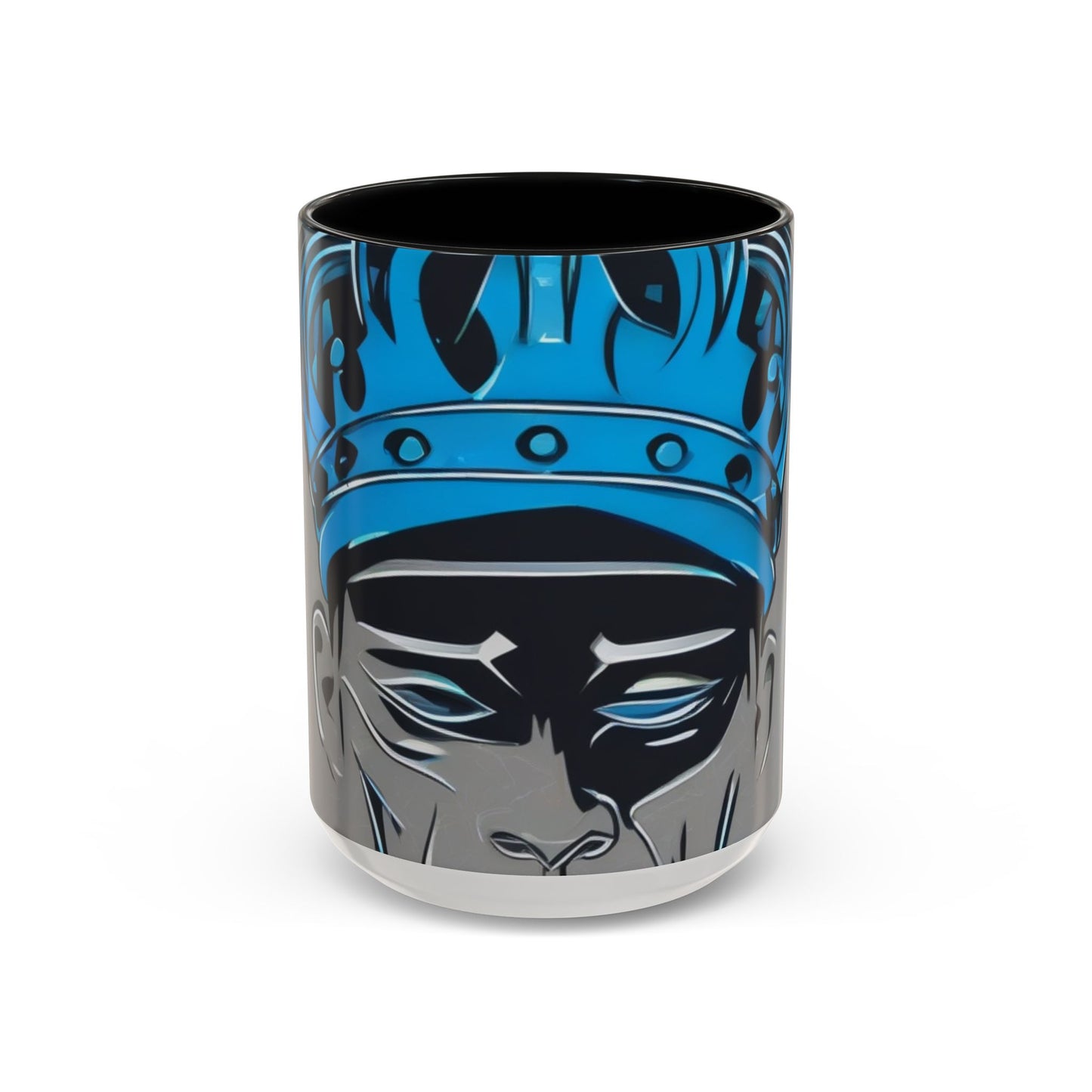 boostlete-am-crew-icon-crown-grainy-monoline-0022 — Accent Mug 11oz/15oz