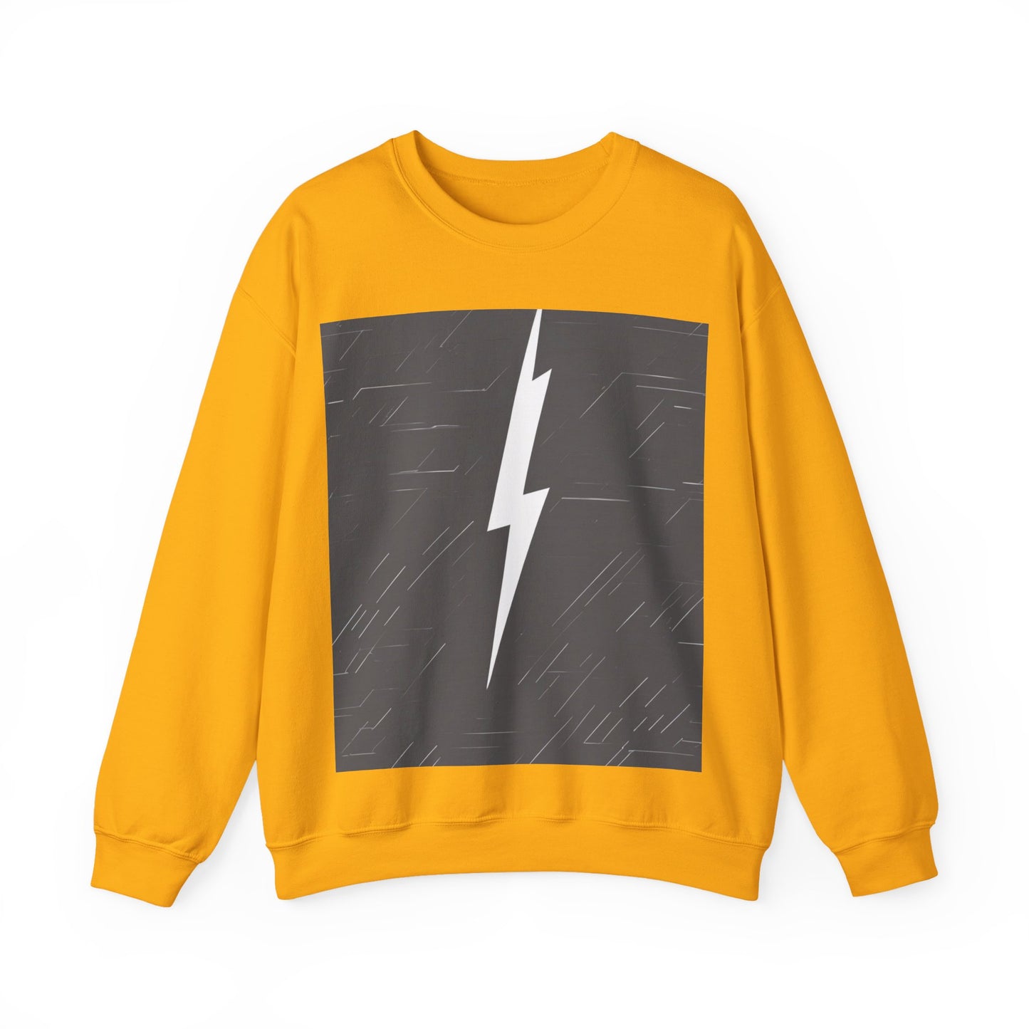 boostlete-am-crew-icon-lightning-glitch-vector-0590 — Unisex Heavy Blend Crewneck (G18000)