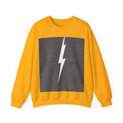 boostlete-am-crew-icon-lightning-glitch-vector-0590 — Unisex Heavy Blend Crewneck (G18000)