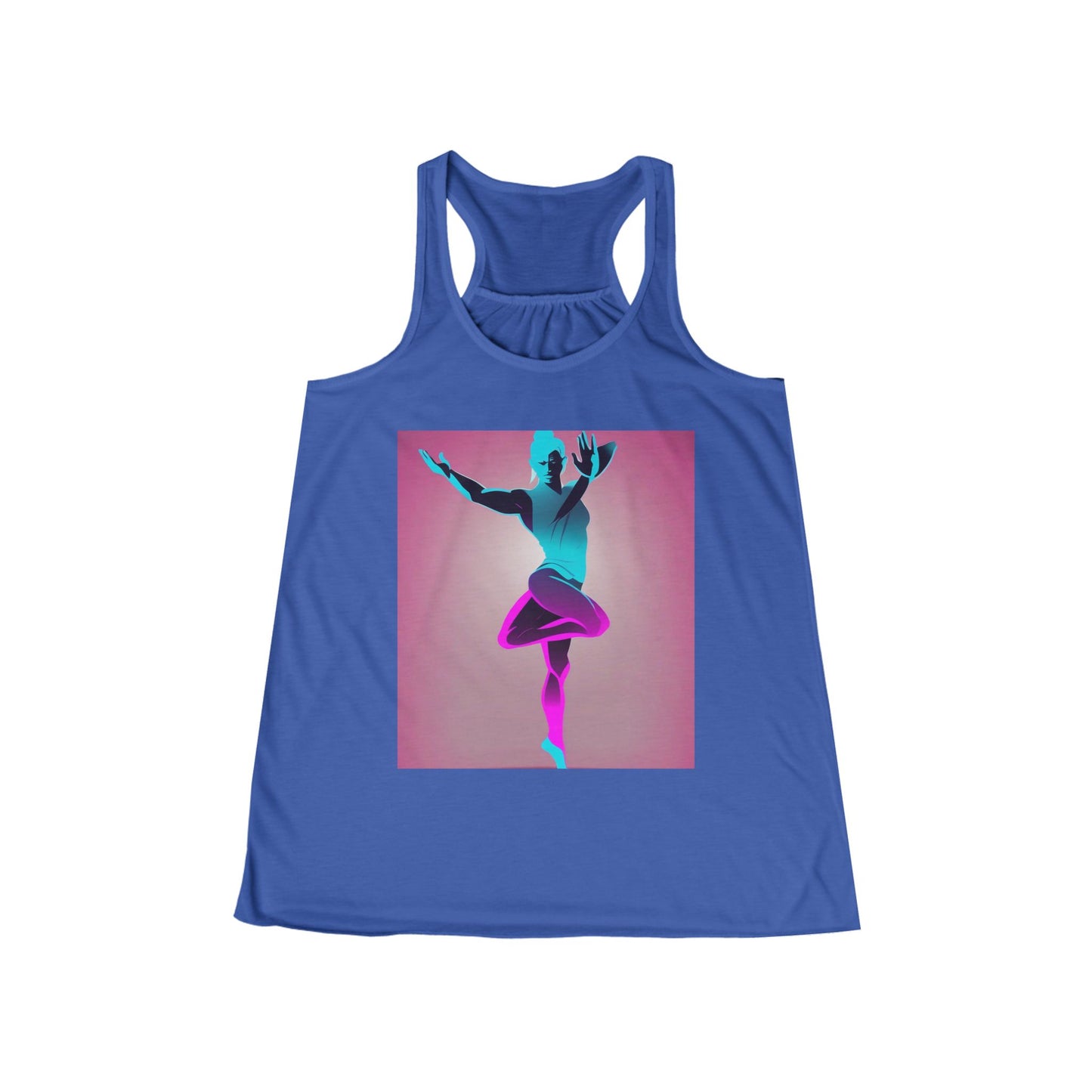 boostlete-pr-season-scene-yogi-soft-athletic-0272 — Women's Flowy Racerback Tank (B+C 8800)