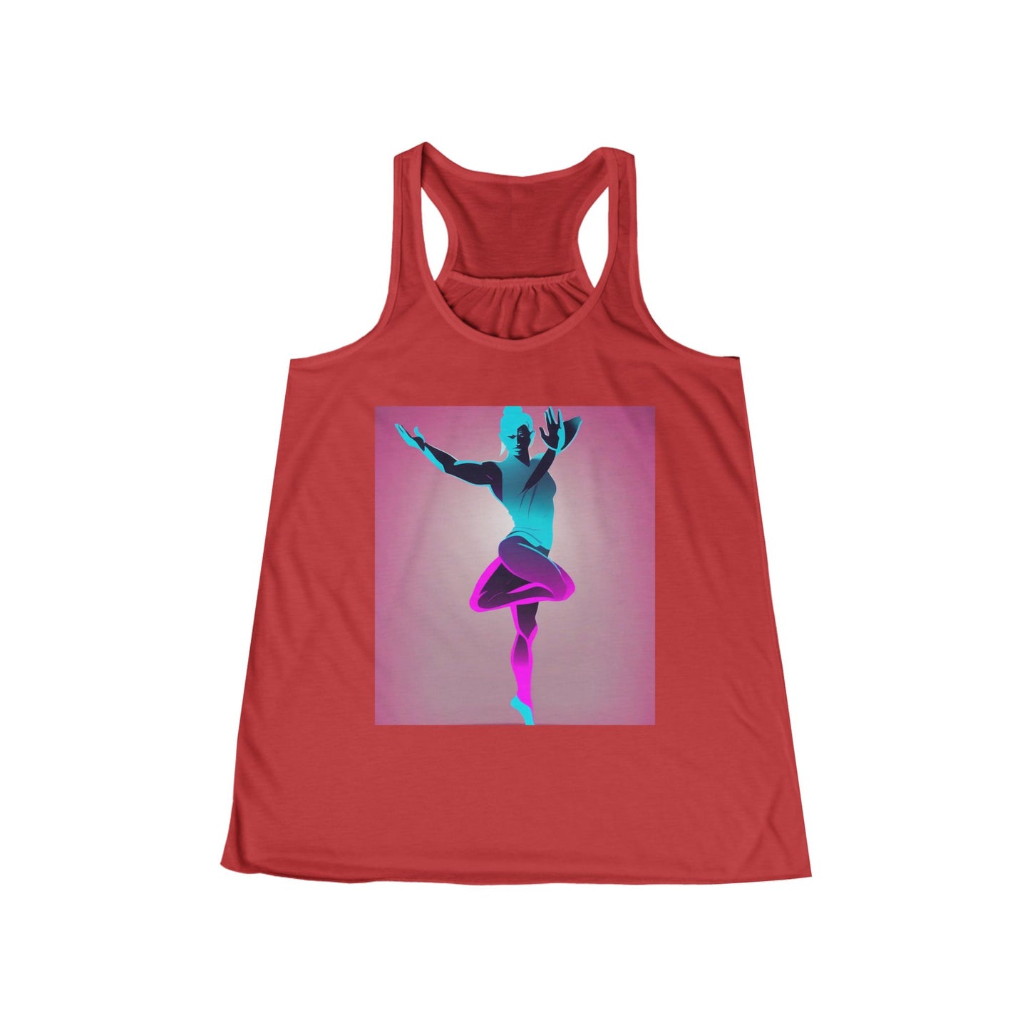 boostlete-pr-season-scene-yogi-soft-athletic-0272 — Women's Flowy Racerback Tank (B+C 8800)