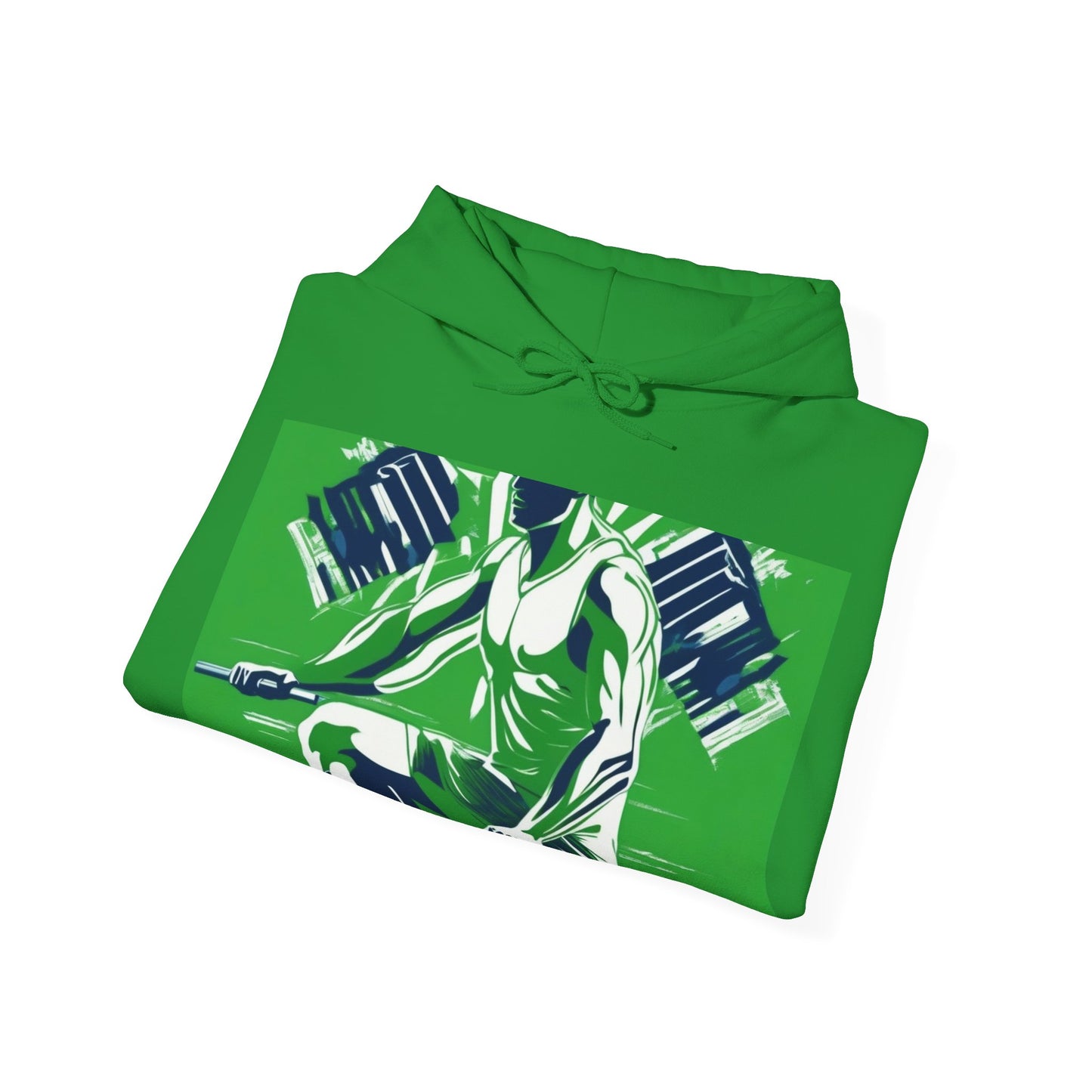 boostlete-am-crew-scene-rower-grainy-bold-0172 — Unisex Heavy Blend Hooded Sweatshirt (Gildan)