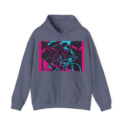 boostlete-rise-grind-scene-cyclist-outline-vector-0868 — Unisex Heavy Blend Hoodie (G18500)