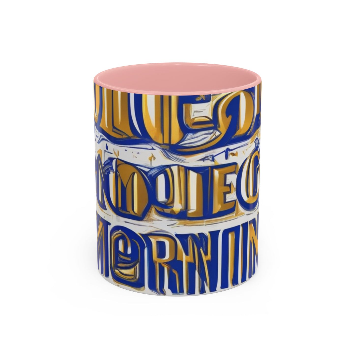 boostlete-am-crew-type-own-the-morning-outline-over-solid-vector-0429 — Accent Mug 11/15oz