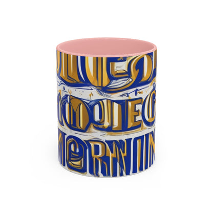 boostlete-am-crew-type-own-the-morning-outline-over-solid-vector-0429 — Accent Mug 11/15oz