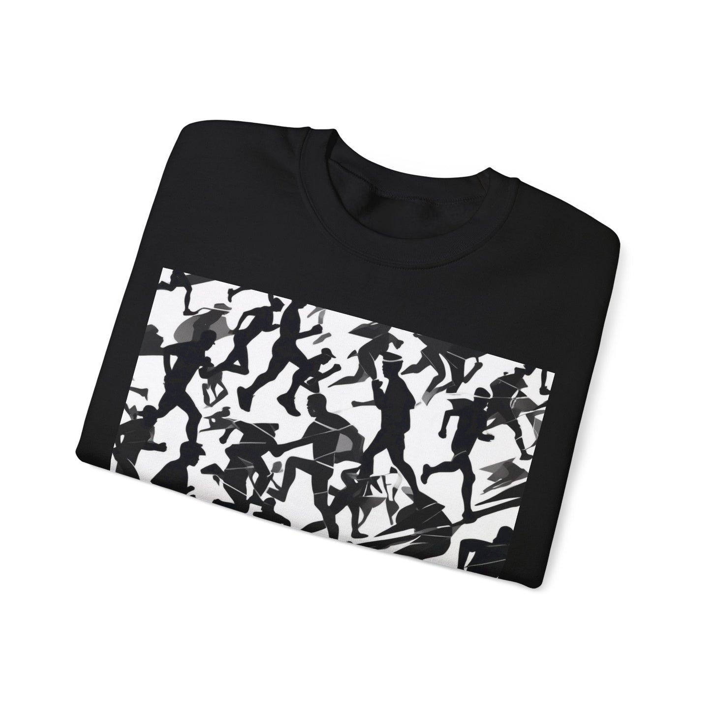 boostlete-field-day-scene-marathoner-motion-paper-0156 — Unisex Heavy Blend Crewneck Sweatshirt (Gildan)