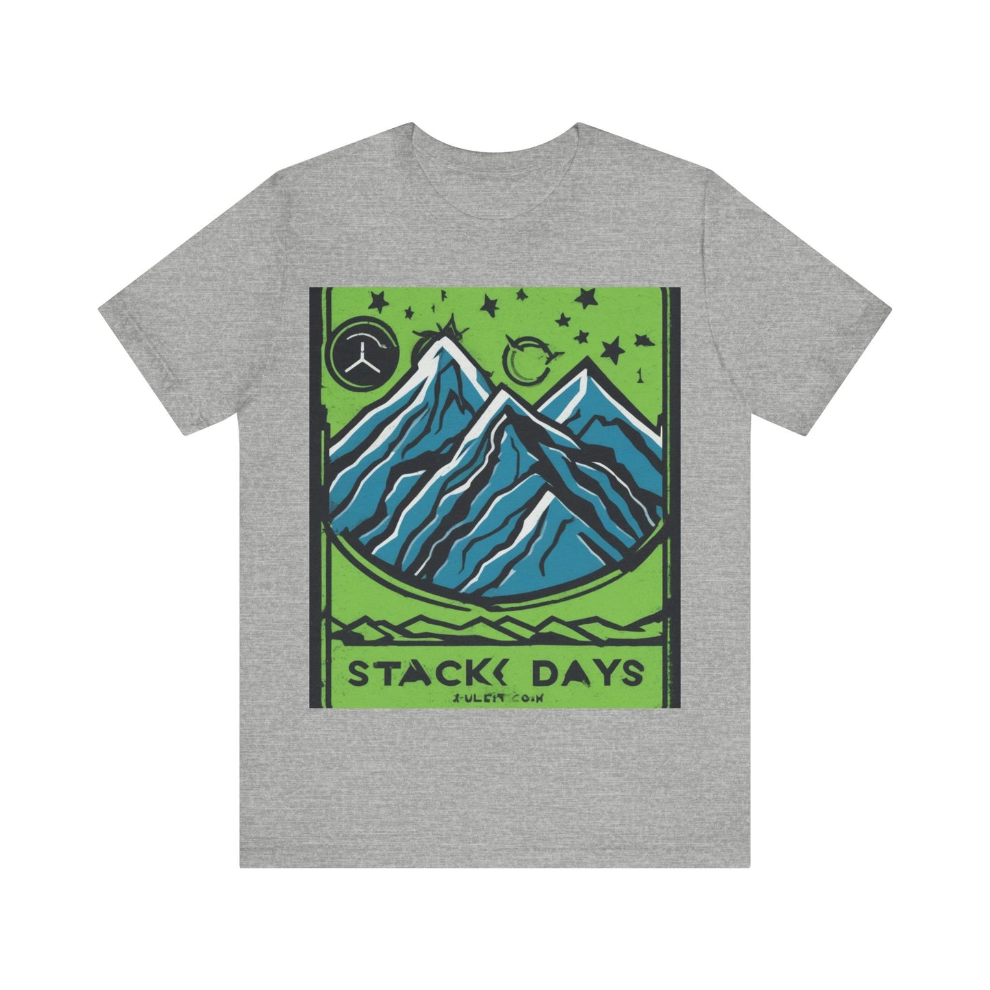 boostlete-pr-season-icon-mountain-grainy-badge-0154 — Unisex Jersey Short Sleeve (B+C 3001)