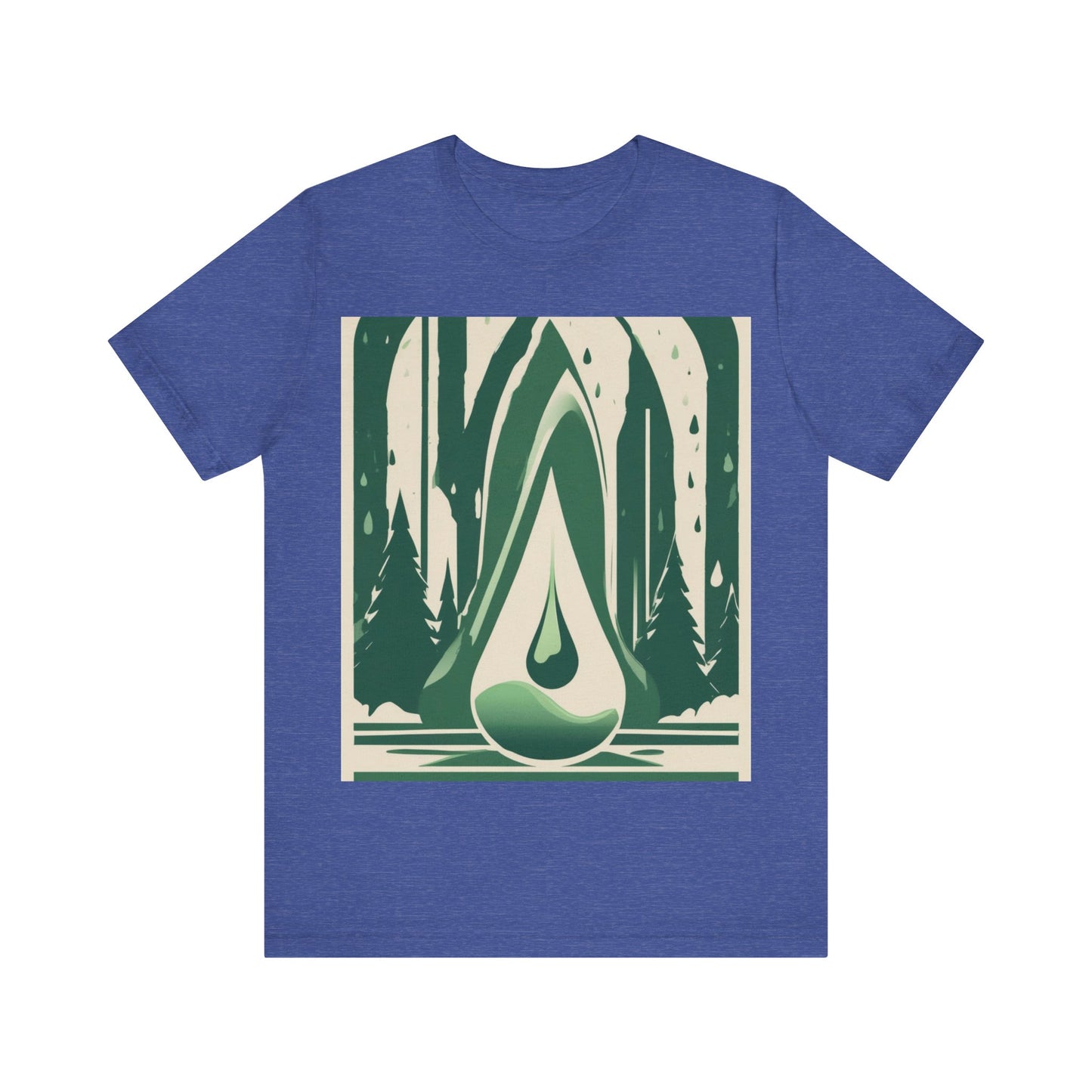 boostlete-quiet-power-icon-water-glitch-retro-0186 — Unisex Jersey Short Sleeve (B+C 3001)