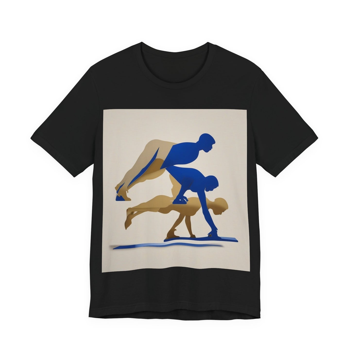 boostlete-mile-by-mile-scene-push-up-duotone-paper-0040 — Unisex Jersey Short Sleeve (B+C 3001)