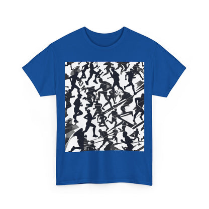 boostlete-field-day-scene-marathoner-motion-paper-0156 — Unisex Heavy Cotton Tee (Gildan 5000)