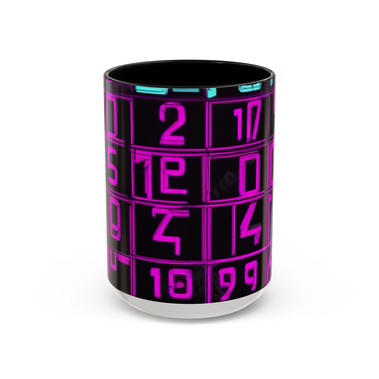 boostlete-iron-intent-pattern-plate-number-retro-0227 — Accent Mug 11oz/15oz