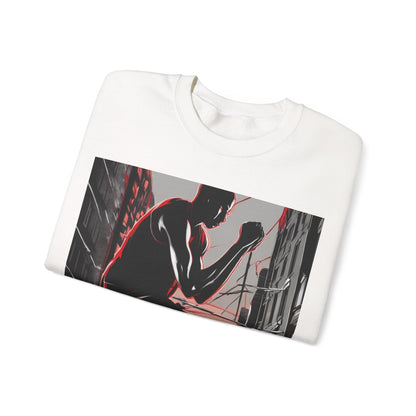 boostlete-am-crew-scene-runner-high-retro-0268 — Unisex Heavy Blend Crewneck Sweatshirt (Gildan)