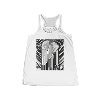 boostlete-boost-mode-icon-sunrise-soft-athletic-0046 — Women's Flowy Racerback Tank (B+C 8800)