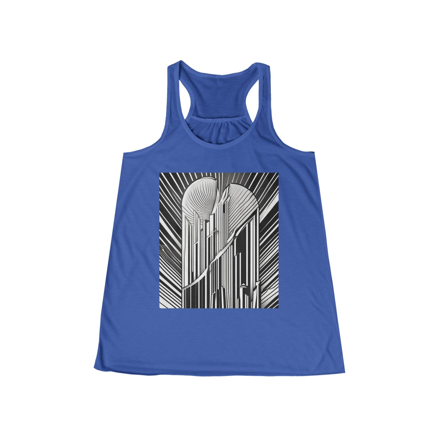 boostlete-boost-mode-icon-sunrise-soft-athletic-0046 — Women's Flowy Racerback Tank (B+C 8800)