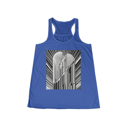 boostlete-boost-mode-icon-sunrise-soft-athletic-0046 — Women's Flowy Racerback Tank (B+C 8800)