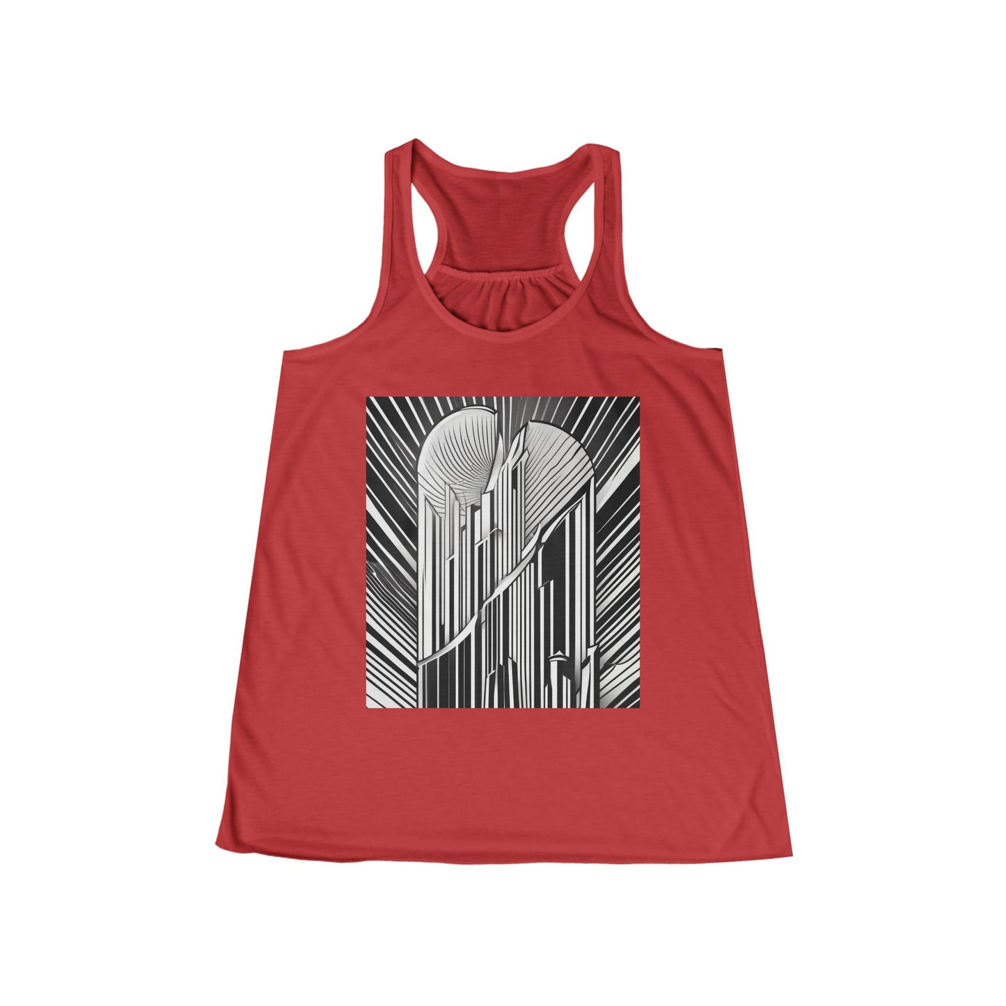 boostlete-boost-mode-icon-sunrise-soft-athletic-0046 — Women's Flowy Racerback Tank (B+C 8800)