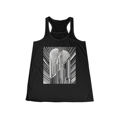 boostlete-boost-mode-icon-sunrise-soft-athletic-0046 — Women's Flowy Racerback Tank (B+C 8800)