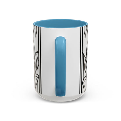 boostlete-boost-mode-icon-crown-offset-line-art-0190 — Accent Mug 11oz/15oz