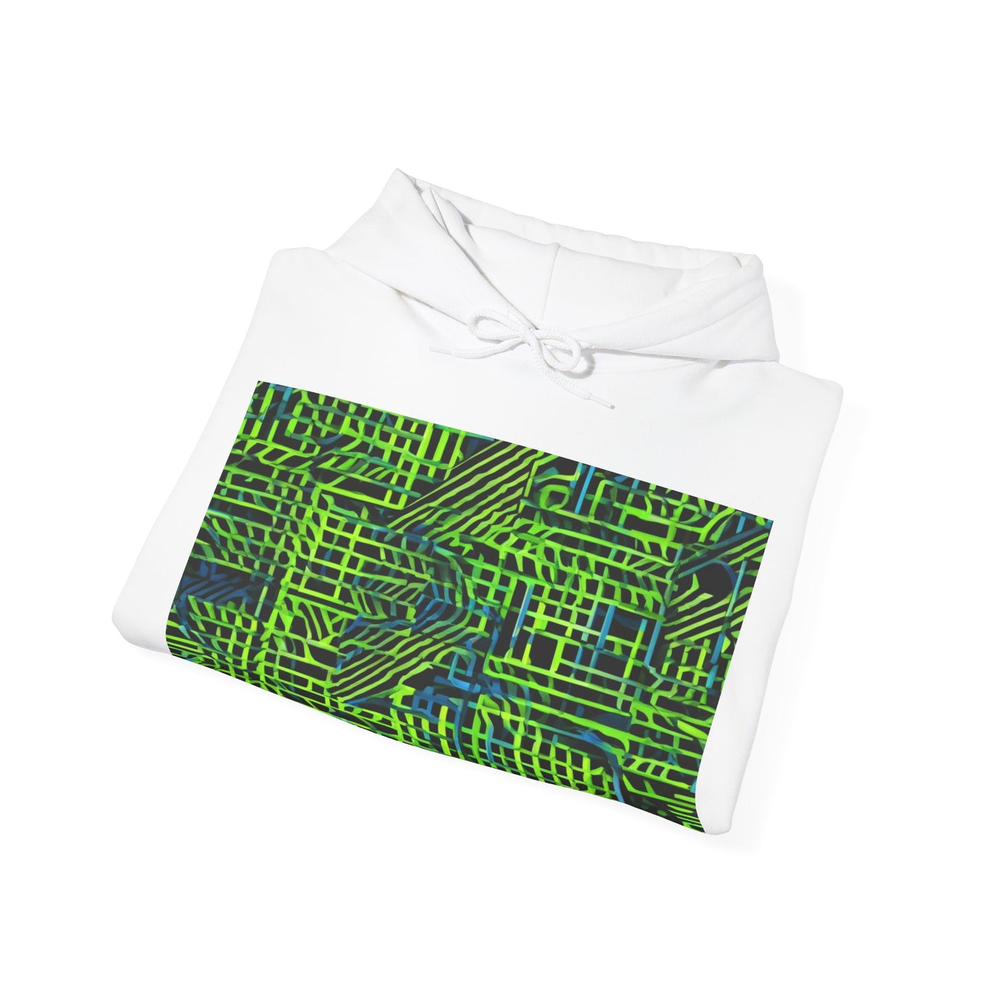 boostlete-quiet-power-pattern-stair-steps-industrial-0751 — Unisex Heavy Blend Hoodie (G18500)