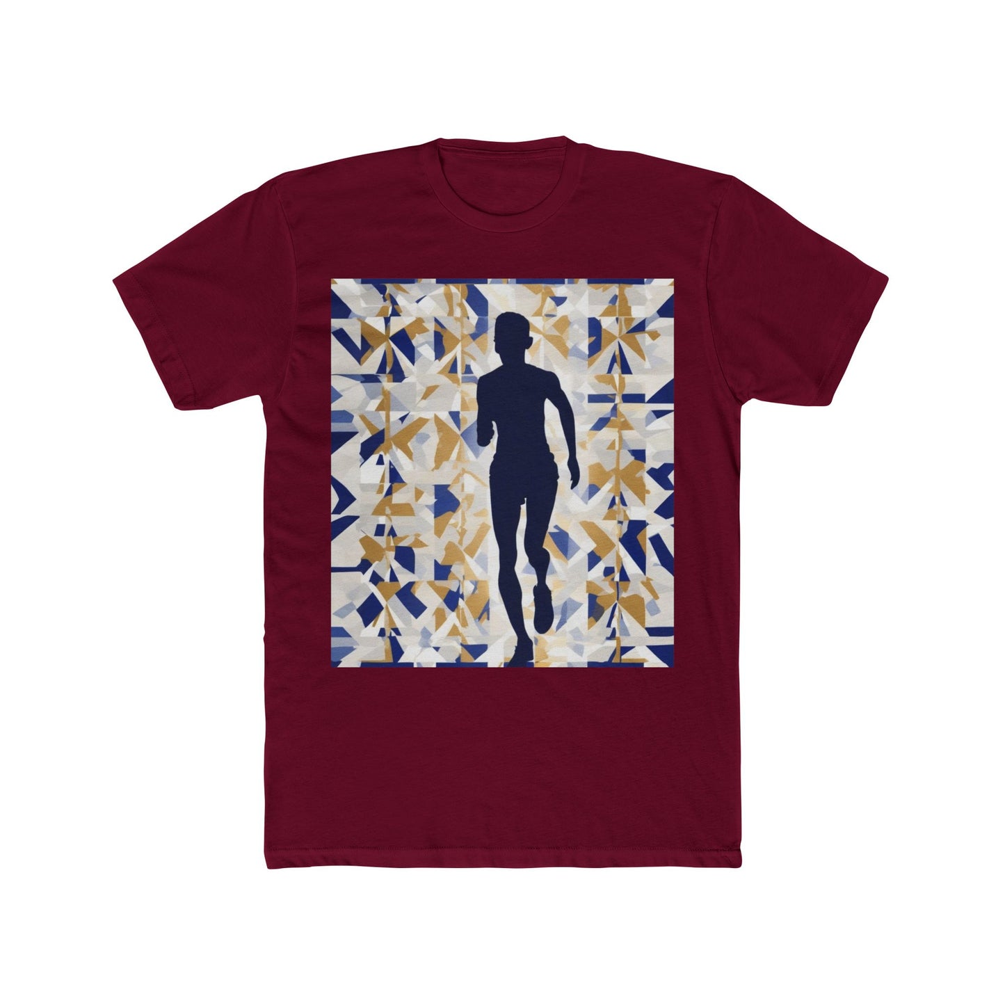 boostlete-recovery-progress-scene-marathoner-matte-geometric-0448 — Unisex Cotton Crew Tee (NL 3600)