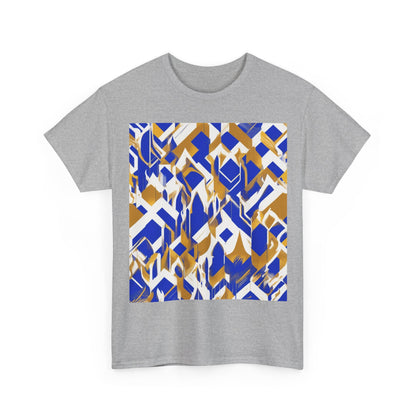 boostlete-field-day-icon-flame-glitch-geometric-0090 — Unisex Heavy Cotton Tee (Gildan 5000)