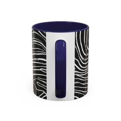 boostlete-field-day-pattern-topographic-badge-0307 — Accent Mug 11oz/15oz