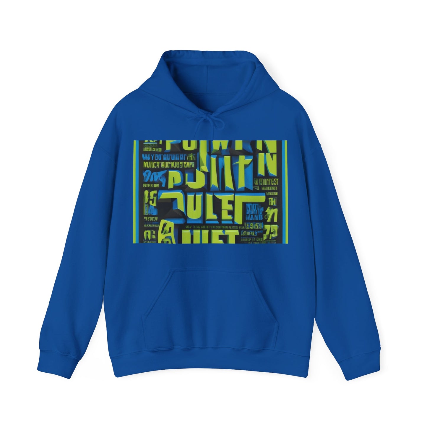 boostlete-am-crew-type-power-in-quiet-arc-paper-1481 — Unisex Heavy Blend Hoodie (G18500)