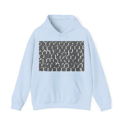 boostlete-recovery-progress-pattern-dotted-industrial-0355 — Unisex Heavy Blend Hoodie (G18500)