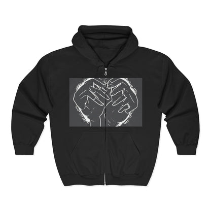 boostlete-am-crew-scene-athlete-high-modern-0308 — Unisex Heavy Blend Full-Zip Hooded Sweatshirt