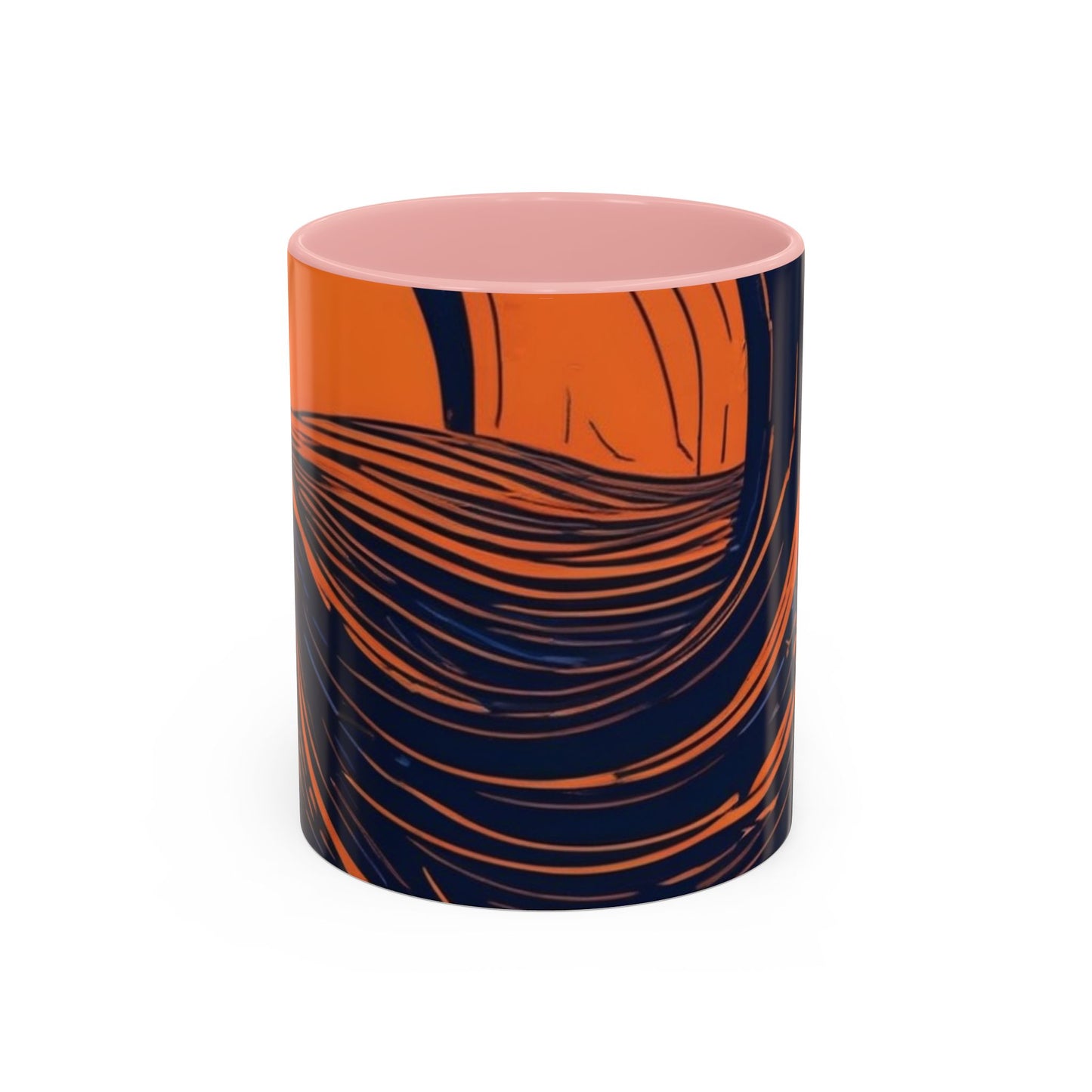 boostlete-rise-grind-icon-sunrise-speed-line-art-0202 — Accent Mug 11oz/15oz