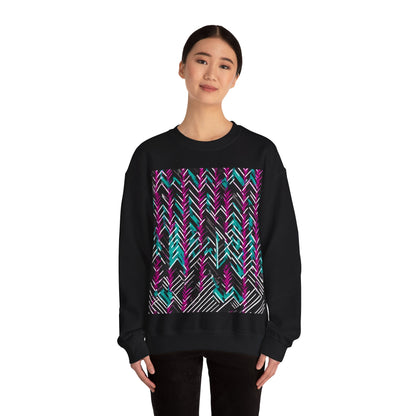 boostlete-recovery-progress-pattern-chevron-retro-0243 — Unisex Heavy Blend Crewneck (G18000)