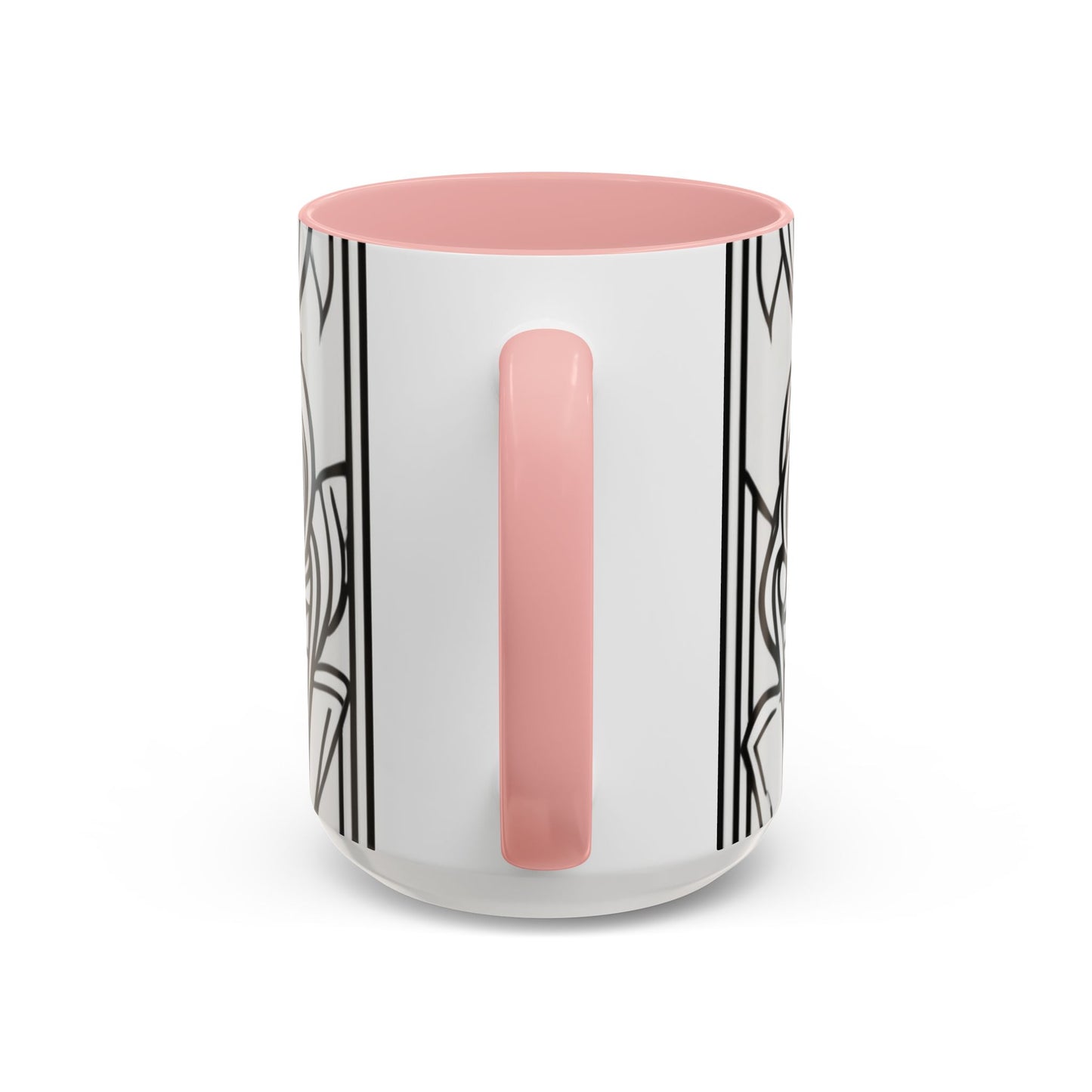 boostlete-boost-mode-icon-crown-offset-line-art-0190 — Accent Mug 11oz/15oz