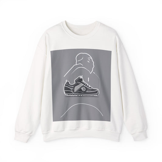 boostlete-boost-mode-icon-sneaker-offset-vector-0166 — Unisex Heavy Blend Crewneck Sweatshirt (Gildan)