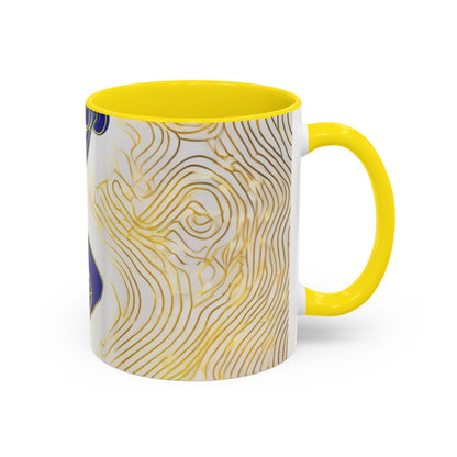 boostlete-iron-intent-scene-lunge-neon-line-art-0392 — Accent Mug 11/15oz