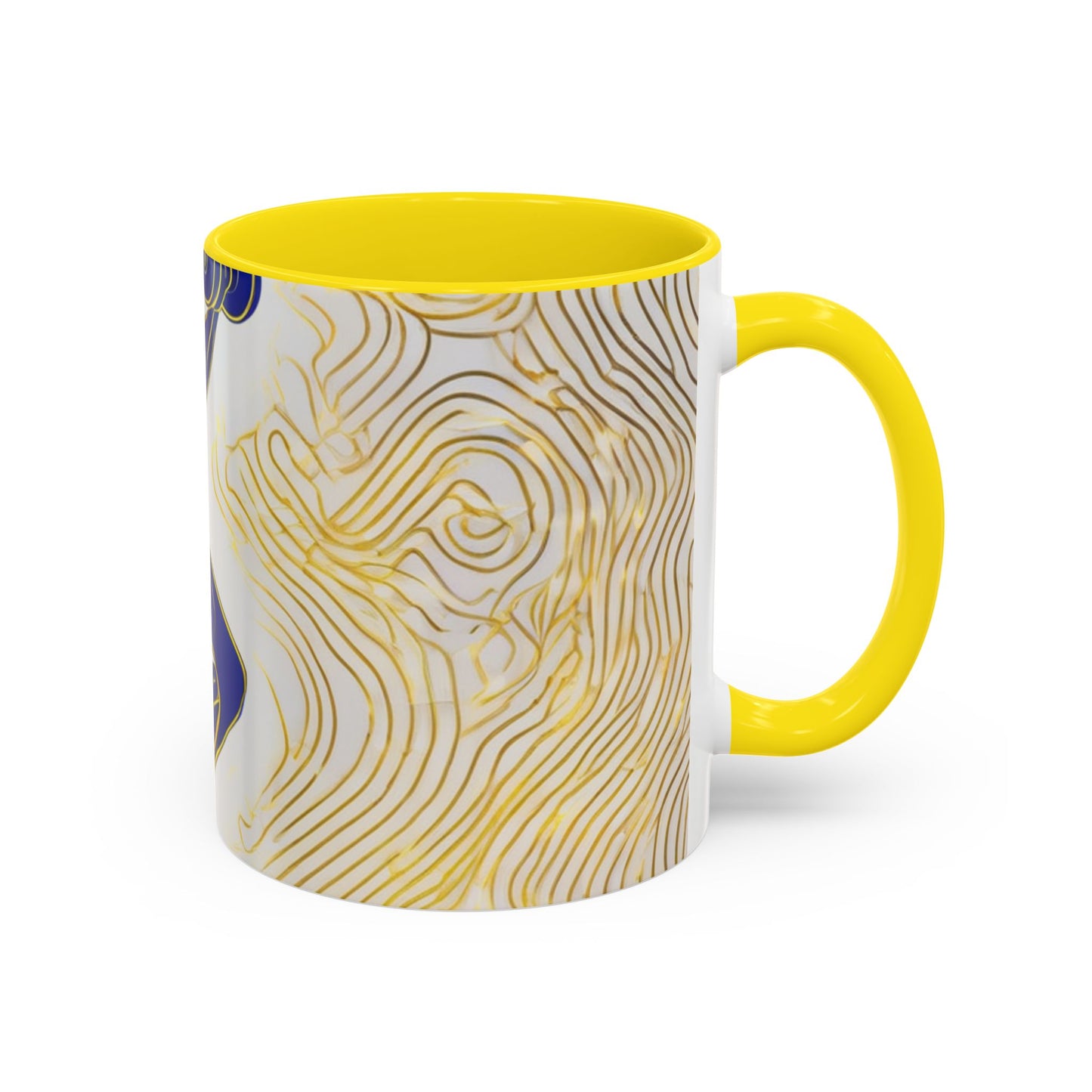 boostlete-iron-intent-scene-lunge-neon-line-art-0392 — Accent Mug 11/15oz