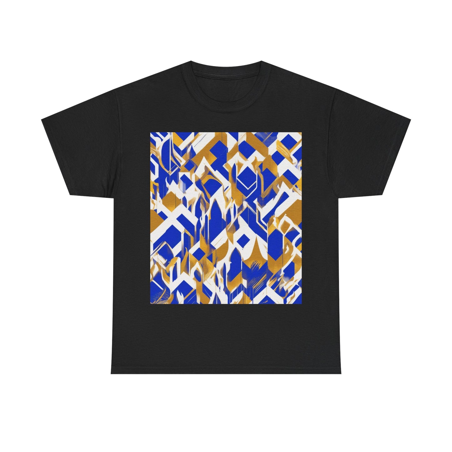 boostlete-field-day-icon-flame-glitch-geometric-0090 — Unisex Heavy Cotton Tee (Gildan 5000)