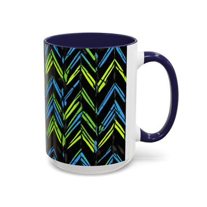 boostlete-mile-by-mile-pattern-chevron-monoline-0051 — Accent Mug 11oz/15oz