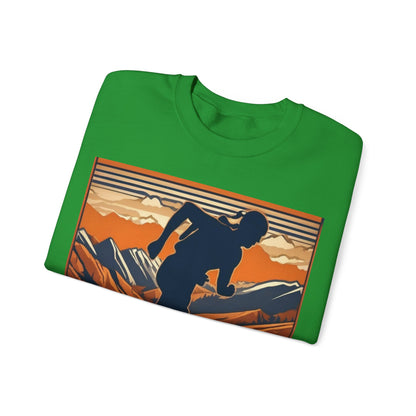 boostlete-iron-intent-scene-trail-3d-retro-0764 — Unisex Heavy Blend Crewneck (G18000)