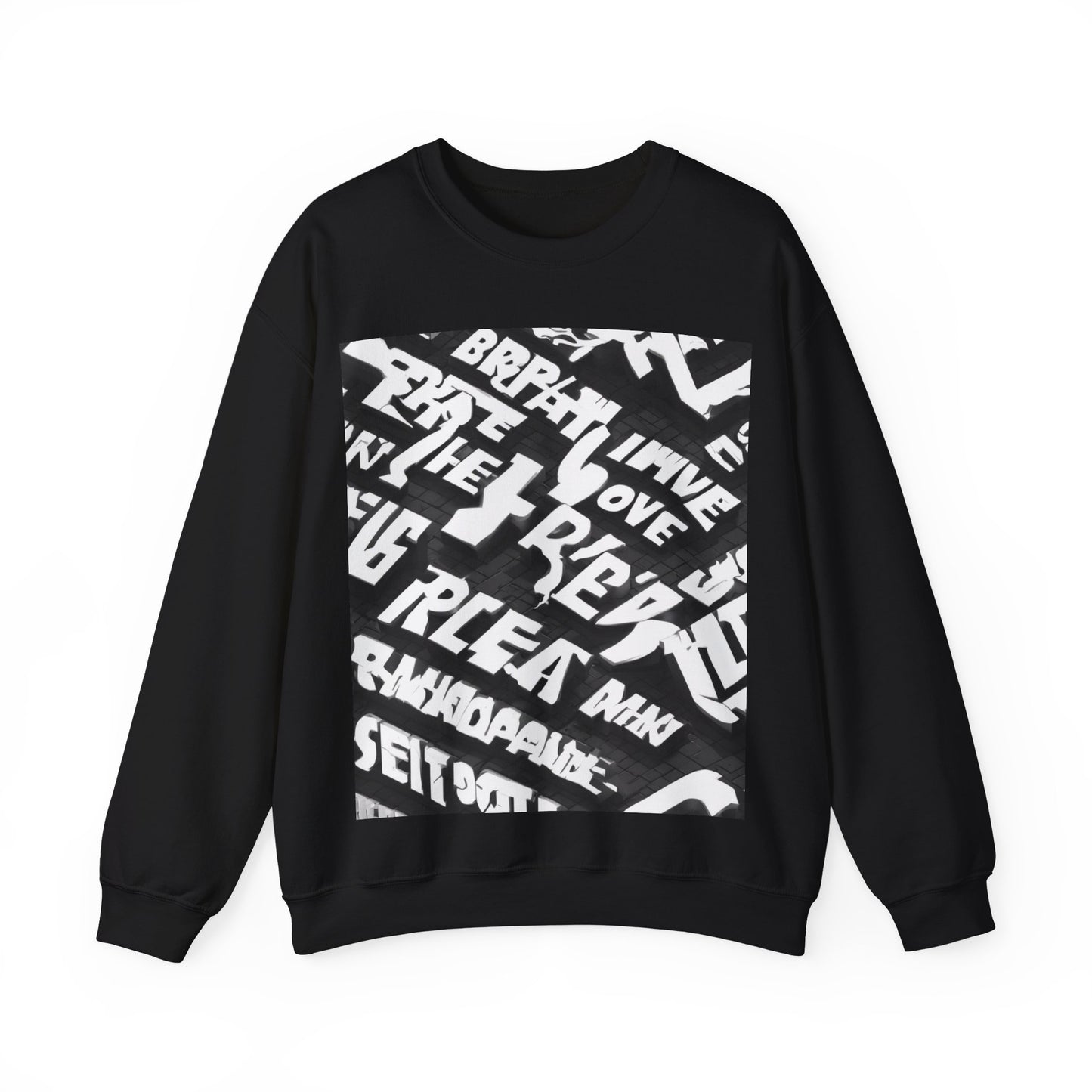 boostlete-pr-season-type-breathe-move-repeat-split-isometric-0017 — Unisex Heavy Blend Crewneck Sweatshirt (Gildan)