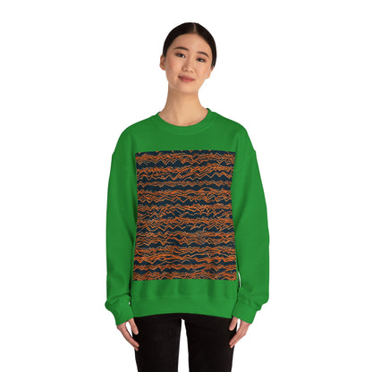 boostlete-field-day-pattern-ekg-bold-0135 — Unisex Heavy Blend Crewneck Sweatshirt (Gildan)
