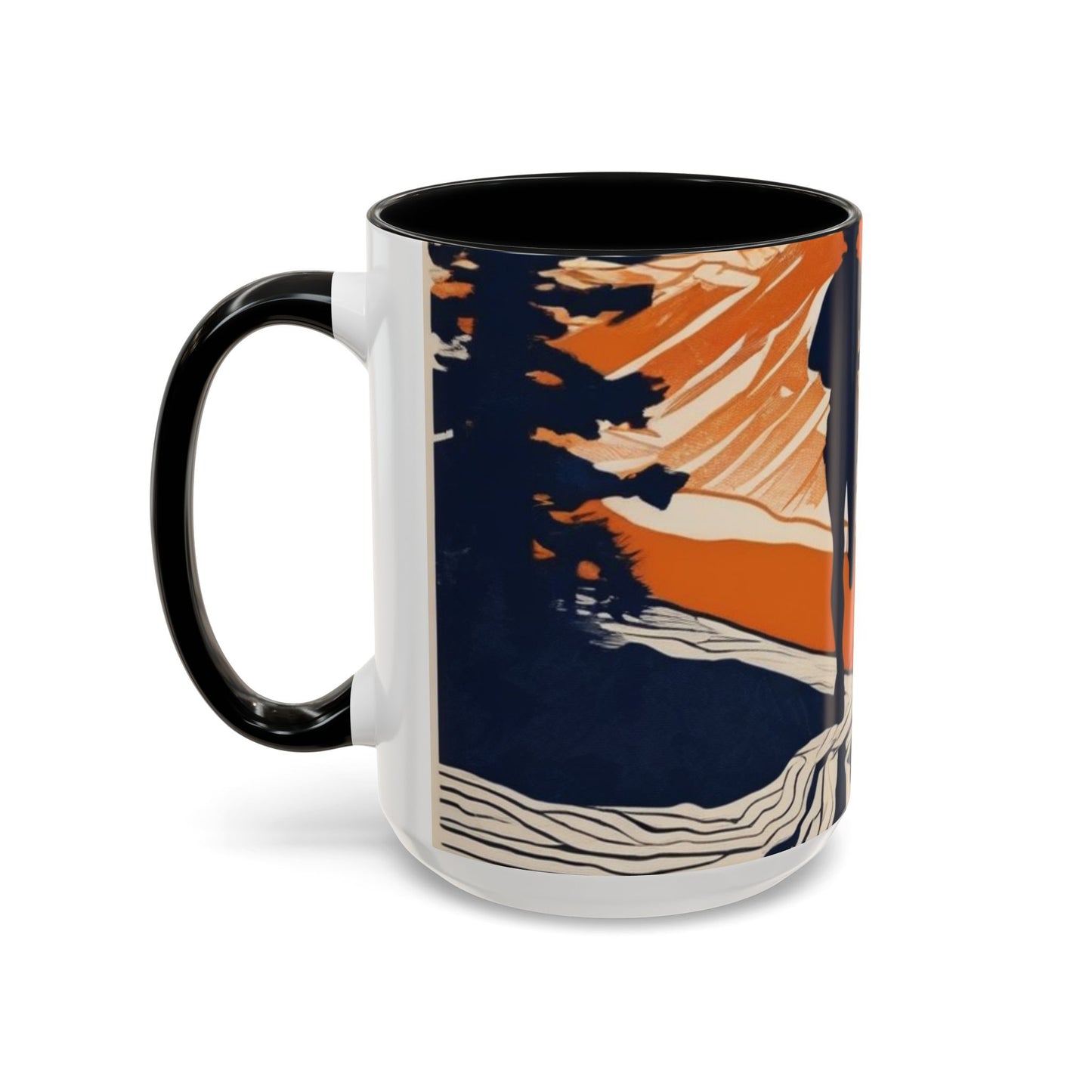 boostlete-iron-intent-scene-trail-glitch-badge-0100 — Accent Mug 11oz/15oz