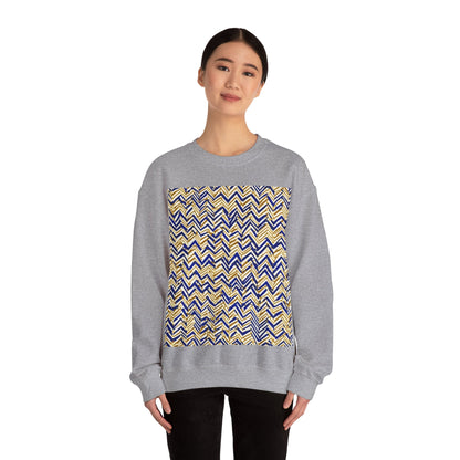 boostlete-boost-mode-pattern-ekg-line-art-0091 — Unisex Heavy Blend Crewneck Sweatshirt (Gildan)