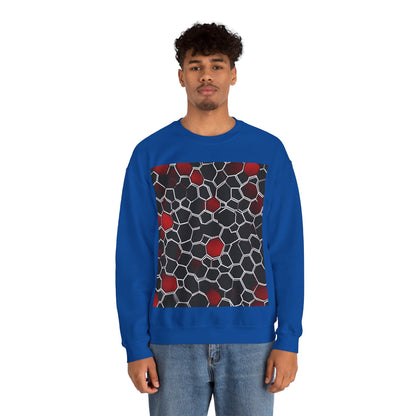 boostlete-quiet-power-pattern-hex-vector-0039 — Unisex Heavy Blend Crewneck (G18000)