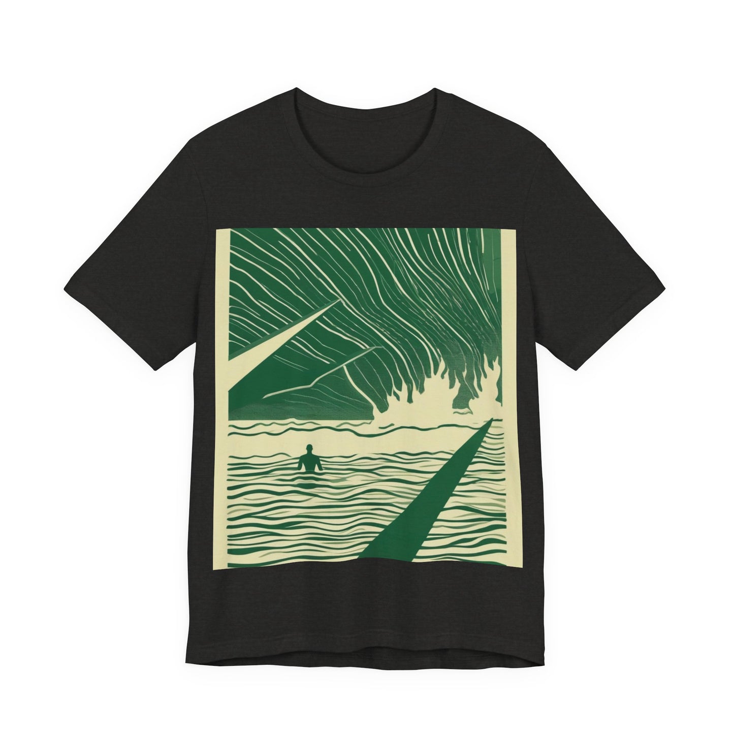 boostlete-mile-by-mile-icon-swimmer-motion-isometric-0078 — Unisex Jersey Short Sleeve (B+C 3001)