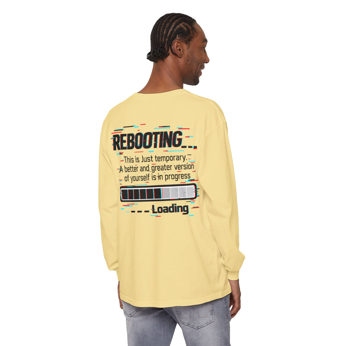 Rebooting Loading Inspirational Long Sleeve T-Shirt